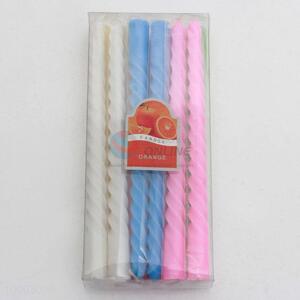 3-color 12pc screw thread candles