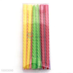 3- color 12pc screw thread candles