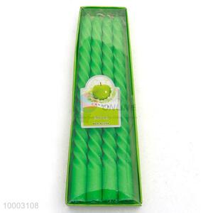 4 pcs Green Screw Thread Candles