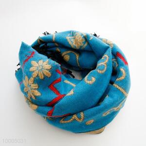 Wholesale Sunflower Blue Square Scarf