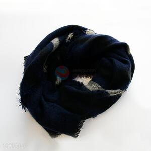 Fashion Cream-coloured/Red/Black/Dark Blue Sea Blue Streak Scarf