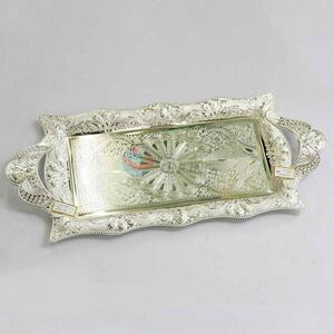 Rectangle Iron Tray With Nice Lace