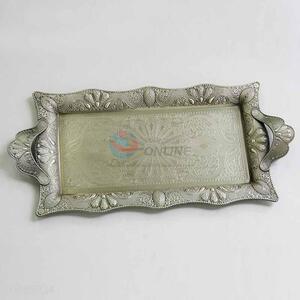 Classical Iron Tray With Nice Lace