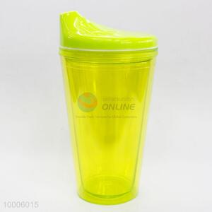 Cool yellow plastic cup