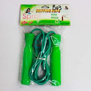 Low Price Green Rubber Skipping Rope