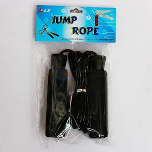 Black Cotton Cover Handle Rubber Skipping Rope