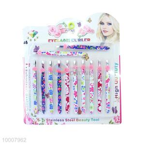 Wholesale Flower Pattern Eye-brow Stainless Steel Tweezer