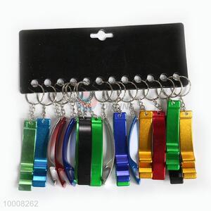 Wholesale Colorful Fashion Key Chain/Key Ring With Bottle Opener