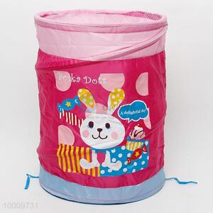Oxford storage basket printed with rabbit