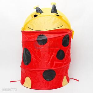 Foldable laundry linen basket