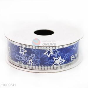 Wholesale Blue Pearl Yarn Ribbon With Star 