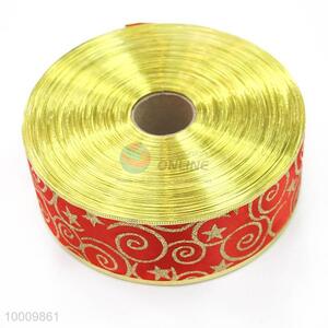 Wholesale Red Satin Ribbon With Star Pattern
