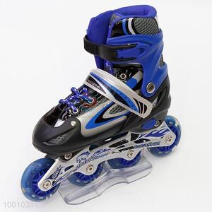 4-wheel PU kids inline ice skates