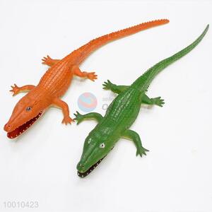 1pc PVC crocodile model <em>toy</em> for kids with 2 colors