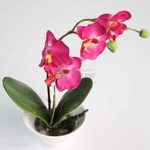 New 2015 Artificial Bonsai Flowers Set of  Purple Butterfly Orchid