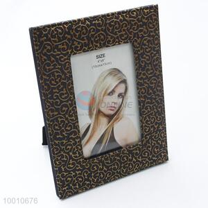 PU leather photo frame with simple pattern