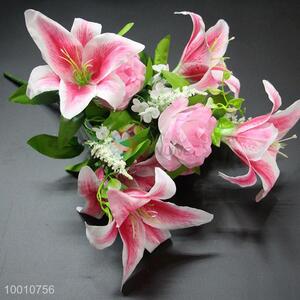 Promotional 14-head Rose&Lily Bouquet