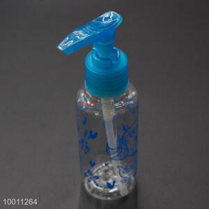 100ml blue plastic pump bottle