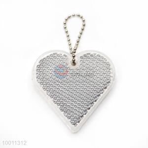 Wholesale Hearted Shaped Acrylic Reflective Key Chain