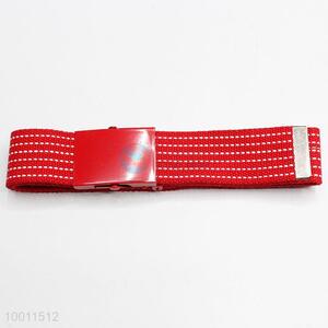 Top Quality Red Women Belt Polyester Strap