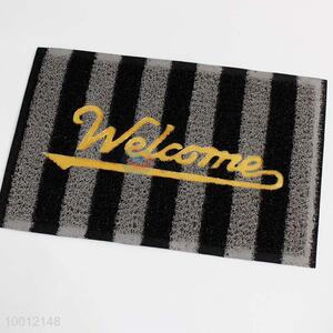 Strip pattern welcome door mat