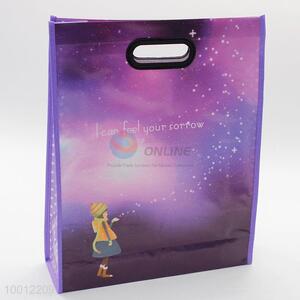 Elegant Purple Galaxy Laminating Non-woven Eco-friendly Shopping/Souvenir Bag