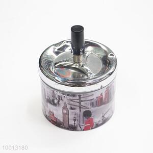 Wholesale Buliding Round Ashtray Tin Box/Can