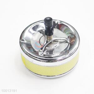 Wholesale Yellow Mesh Windproof Ashtray Tin Box/Can