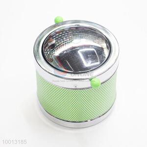 Wholesale Green Fancy Windproof Ashtray Tin Box/Can With Handle