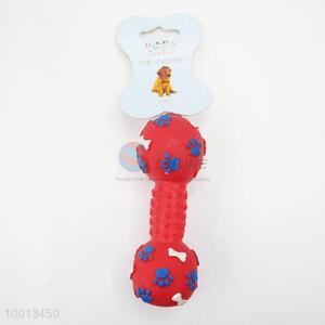 Wholesale Red Dumbbell Shaped Pet Toy