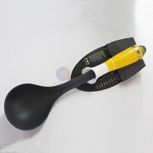 Household soup ladle with plastic handle