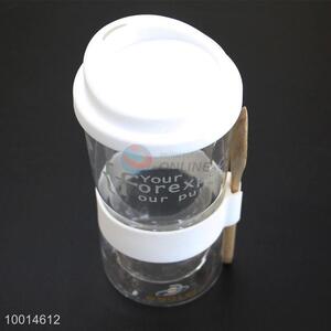 New Arrival Promotional White Glass Sport Water Bottle