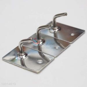 Stainless Steel Family Wall Hanger Bathroom Kitchen Door Robe Hooks for Hats Bag Key with Adhesive Commodity Supplies