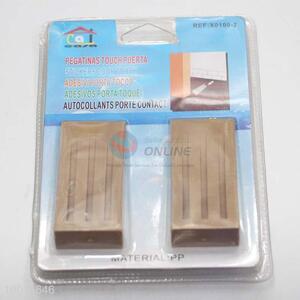 Factory Wholesale Plastic Brown Thicken Door Stopper Safety