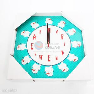 Rectangular Printing Glass Clock