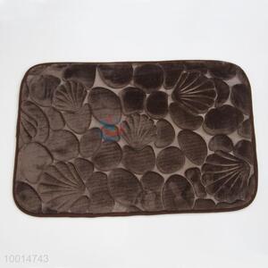 High Quality Flannel Stone Embossed Memory Foam Bath Rug Ground Mat
