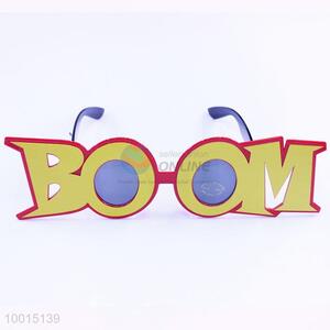 Yellow Boom Letter Shaped Holiday Eyewear