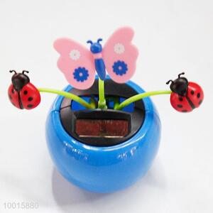 Solar energy toys solar swing flowers, car decorative sun doll