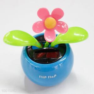 Pink Dancing Flower Solar Toys for Car Decoration