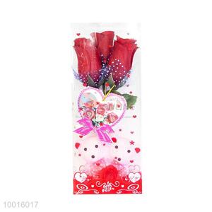 Wholesale Rose Artificial Flower with Pink Bears