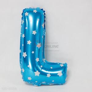 Blue letter L balloon