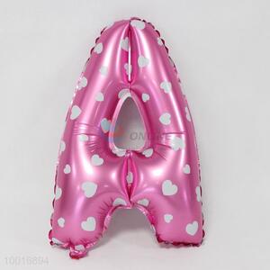 Pink A shape balloon