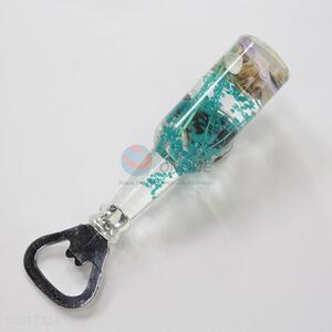 Blue magnetic  <em>dry</em> <em>flower</em> bottle opener
