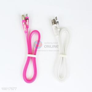 Rose Red/White Quick Charge USB Data Cable For Sumsung