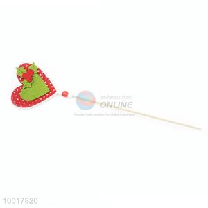 Hot Sale Decorated Christmas Crafts With a Stick Love Shape