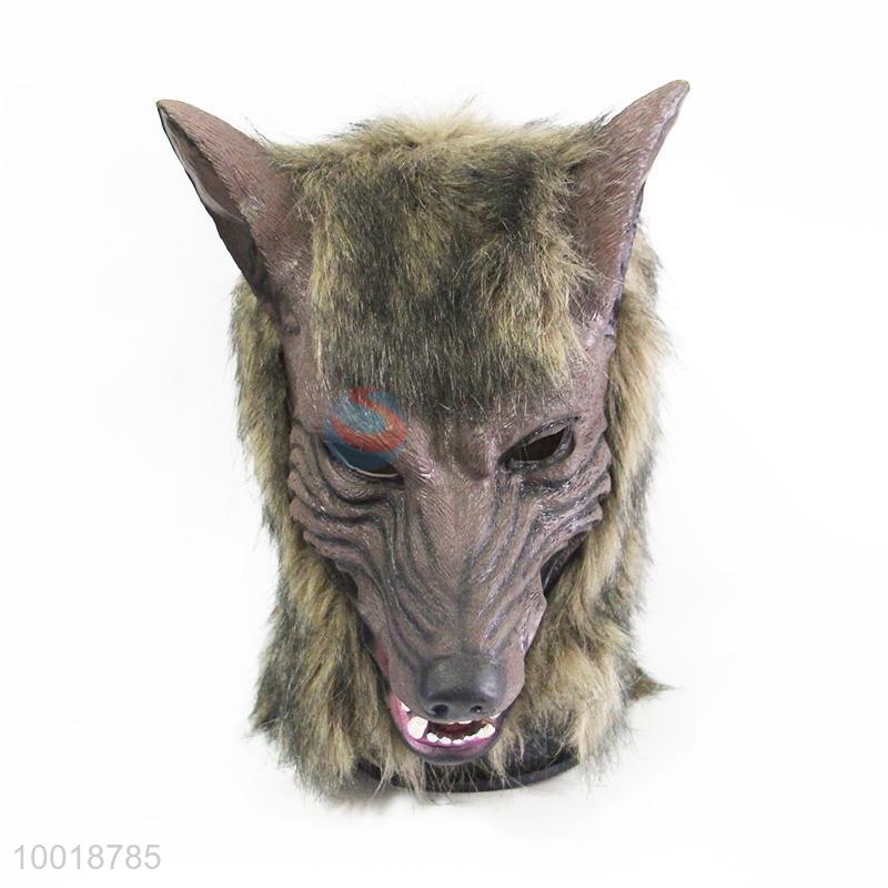 Wholesale Brown Wolf Head Soft Full Mask for Halloween - Sellersunion ...