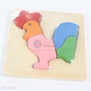 Cock Model Wood Building Block Puzzle Educational Toys