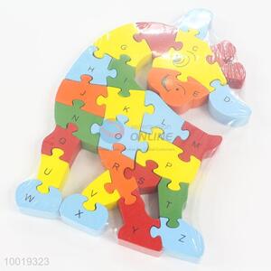 Giraffe Model Wood Colorful Puzzle Educational Toys