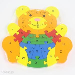 Wood Cute Bear Model Colorful Puzzle Educational Toys for Kids