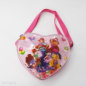 Heart shaped  pink shining bag